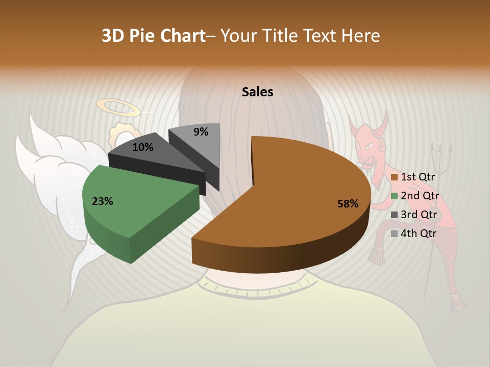 Hell Illustration Lie PowerPoint Template