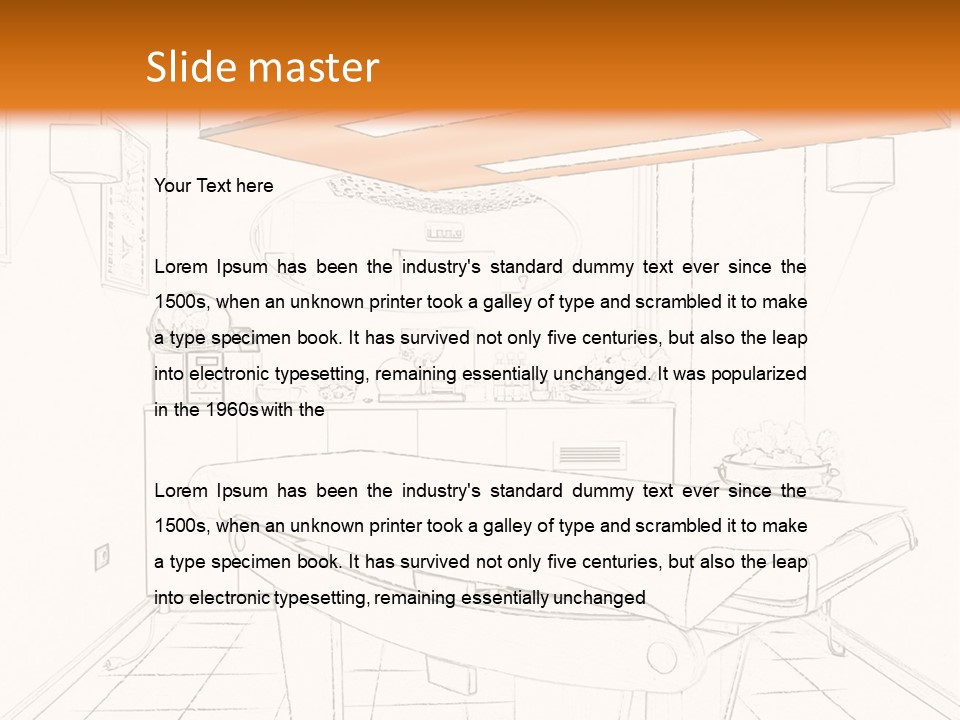 Spa Table Bed PowerPoint Template