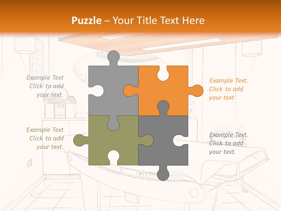 Spa Table Bed PowerPoint Template