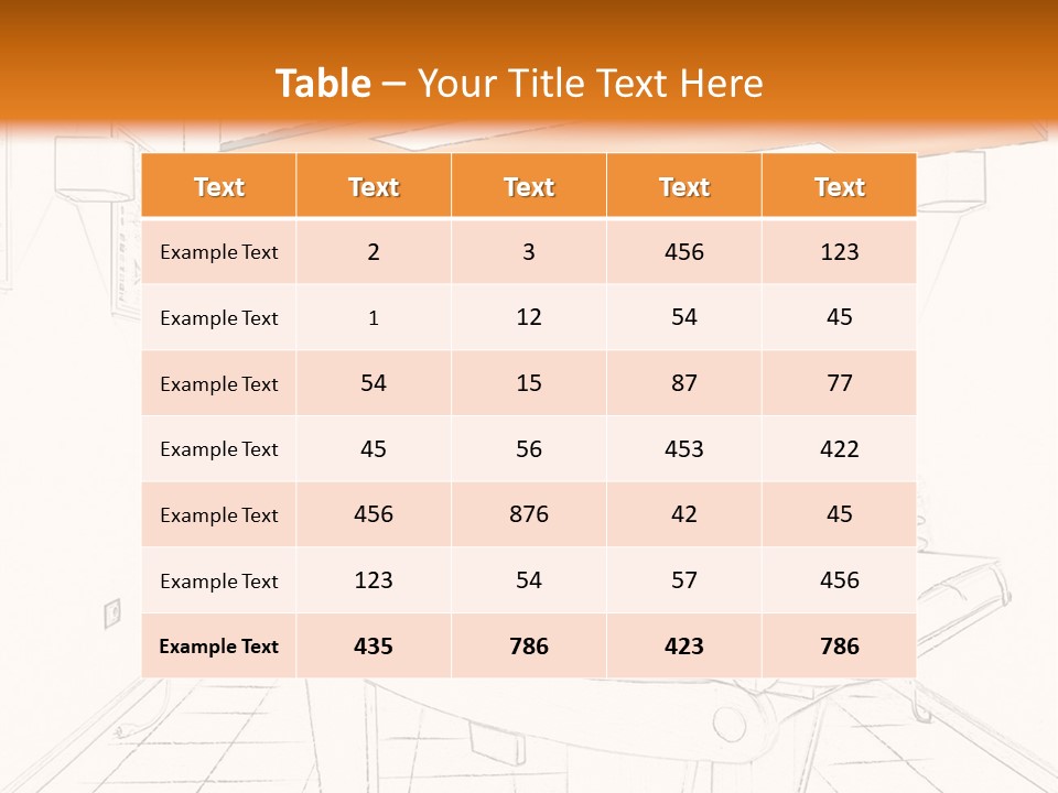 Spa Table Bed PowerPoint Template