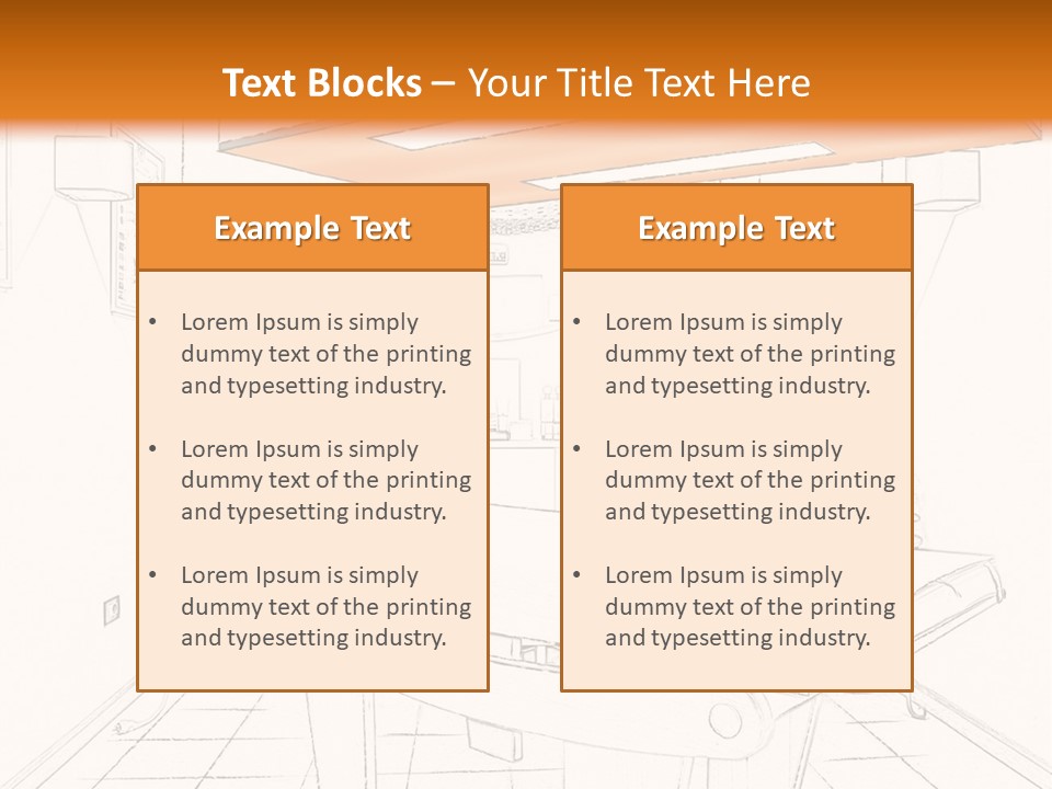 Spa Table Bed PowerPoint Template