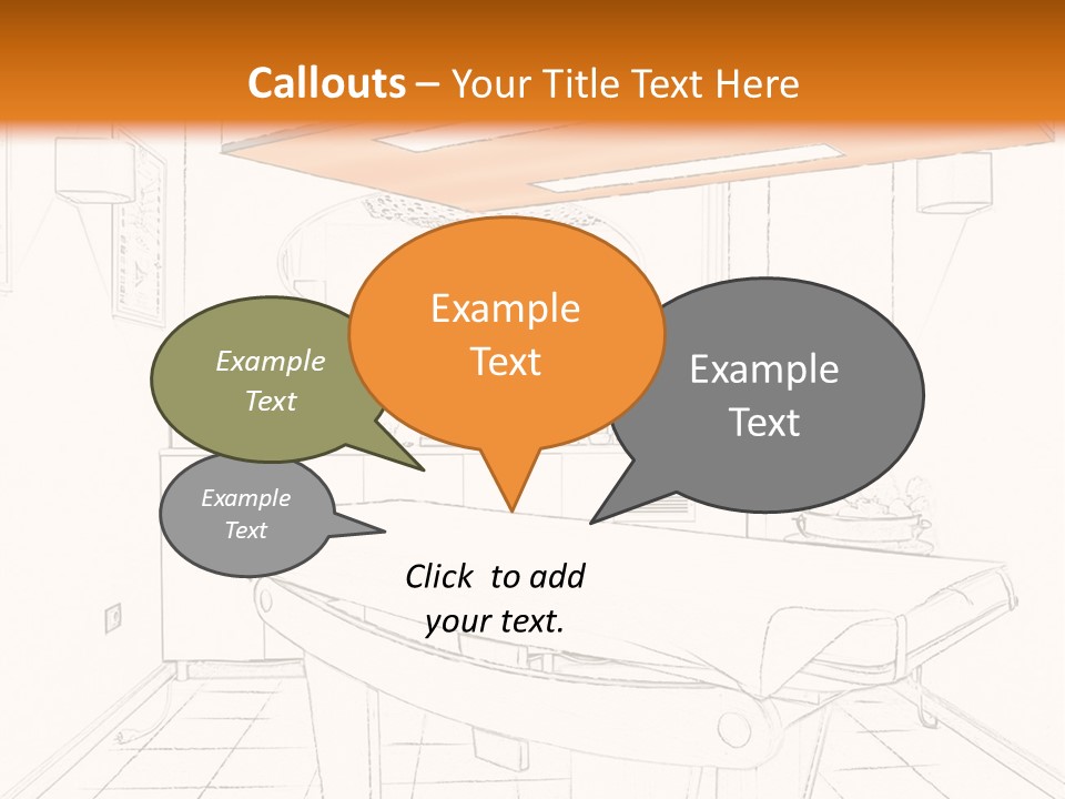 Spa Table Bed PowerPoint Template