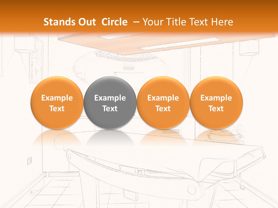 Spa Table Bed PowerPoint Template