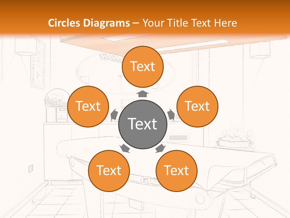 Spa Table Bed PowerPoint Template