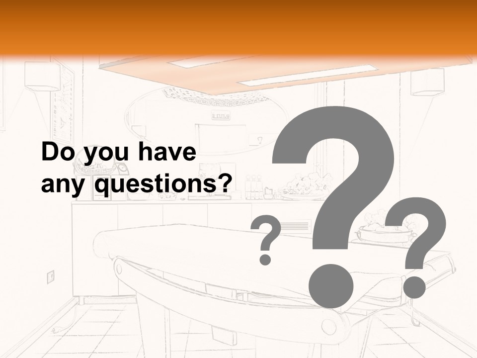 Spa Table Bed PowerPoint Template