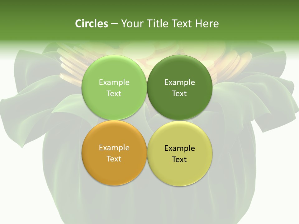 Gold Salary Closeup PowerPoint Template