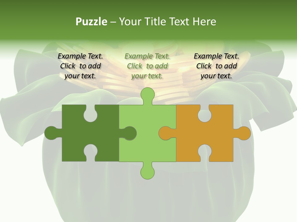 Gold Salary Closeup PowerPoint Template