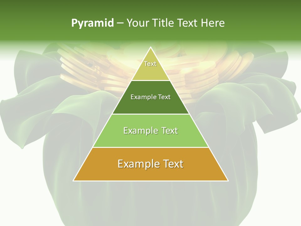 Gold Salary Closeup PowerPoint Template