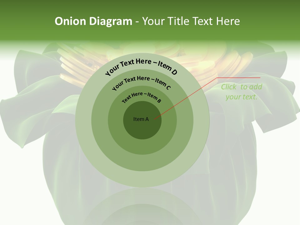 Gold Salary Closeup PowerPoint Template