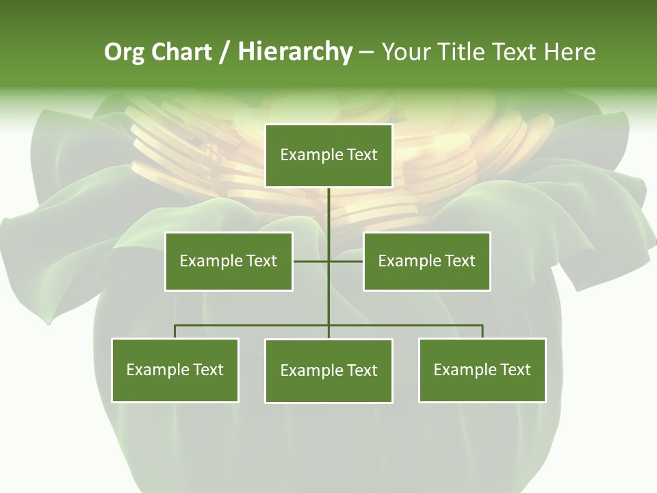 Gold Salary Closeup PowerPoint Template