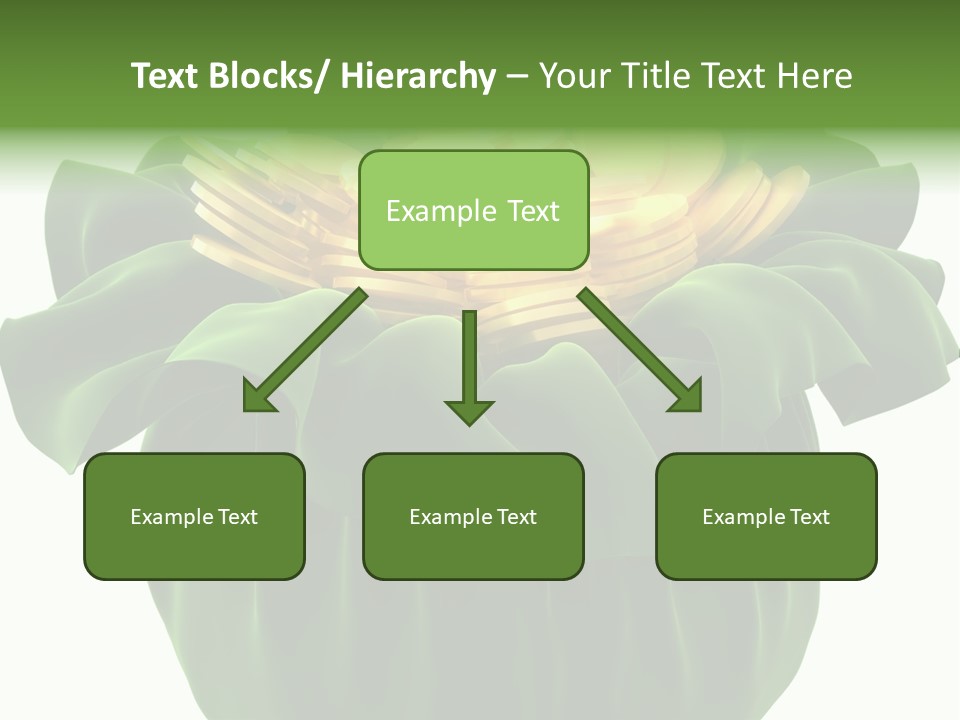 Gold Salary Closeup PowerPoint Template