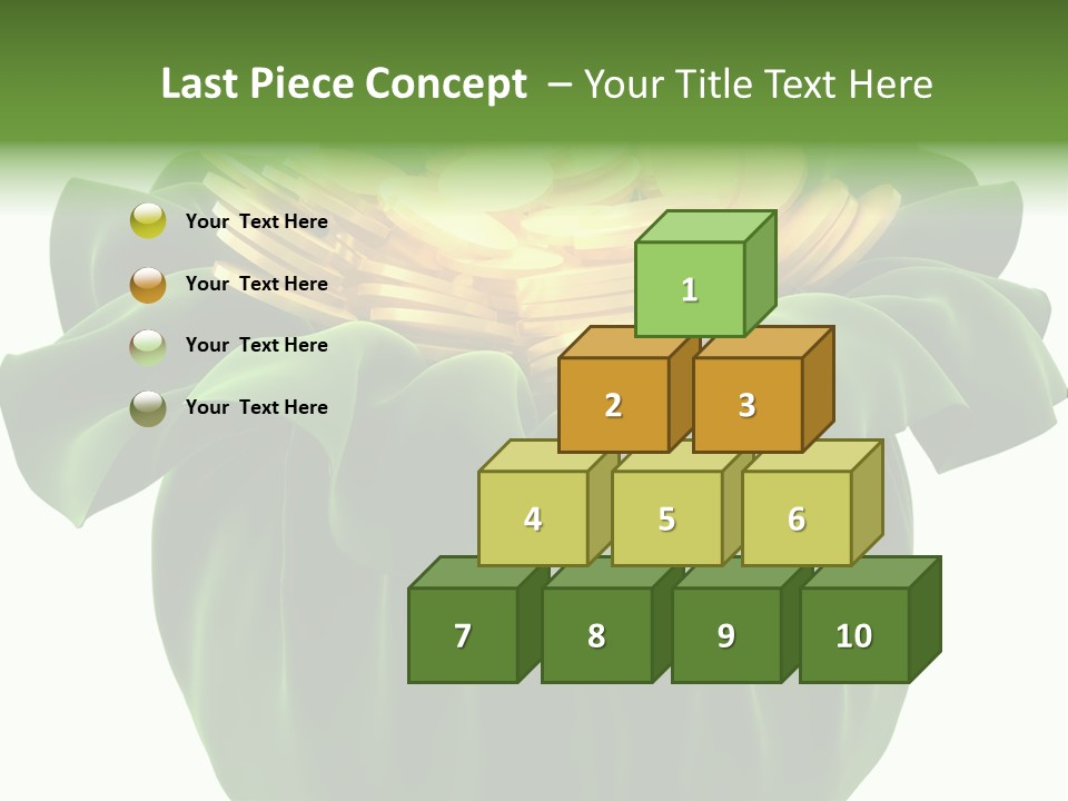 Gold Salary Closeup PowerPoint Template