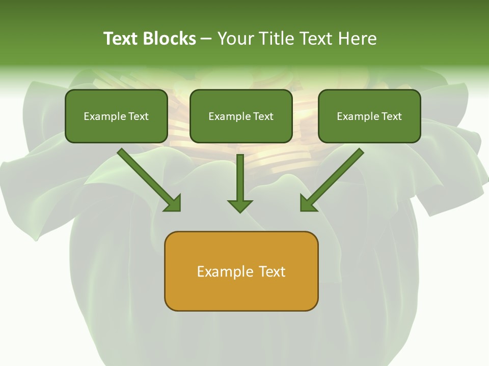 Gold Salary Closeup PowerPoint Template
