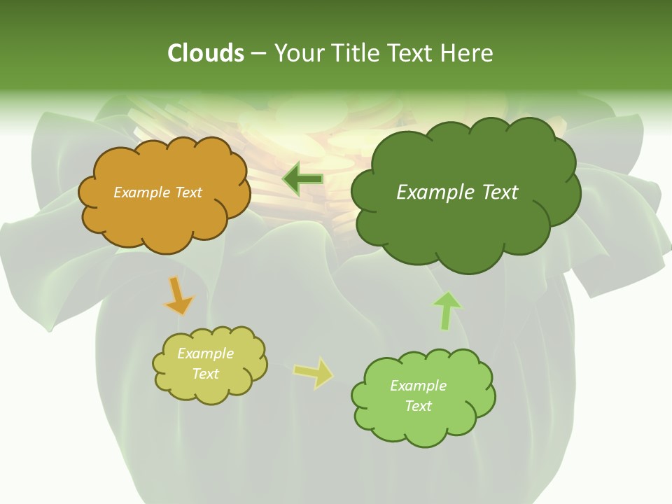 Gold Salary Closeup PowerPoint Template