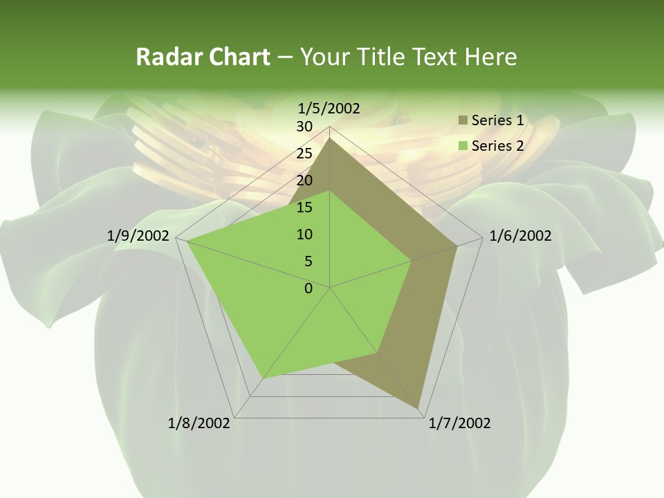 Gold Salary Closeup PowerPoint Template