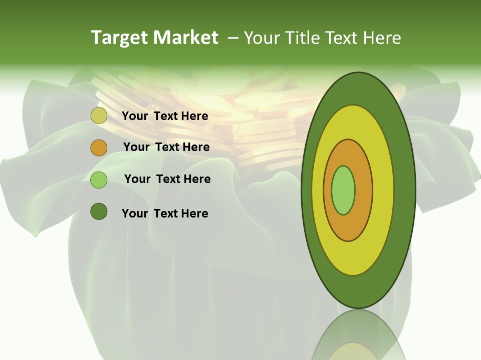 Gold Salary Closeup PowerPoint Template