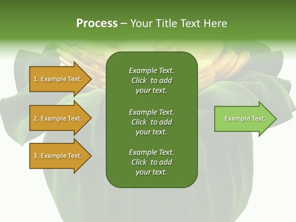 Gold Salary Closeup PowerPoint Template
