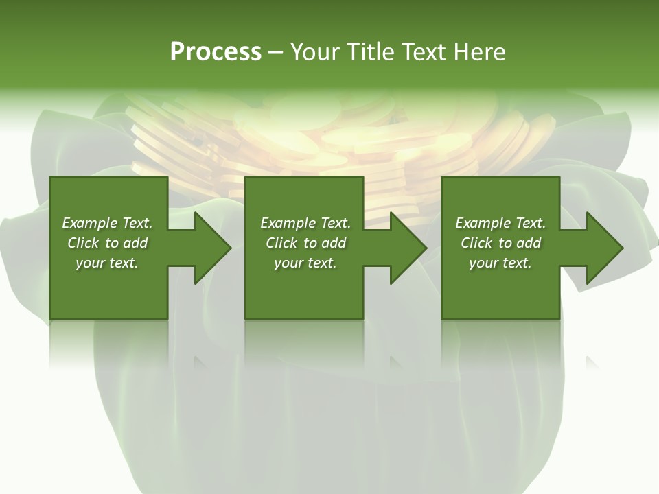 Gold Salary Closeup PowerPoint Template