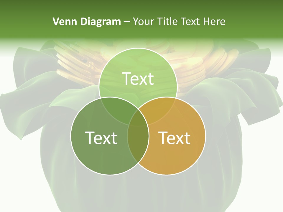 Gold Salary Closeup PowerPoint Template