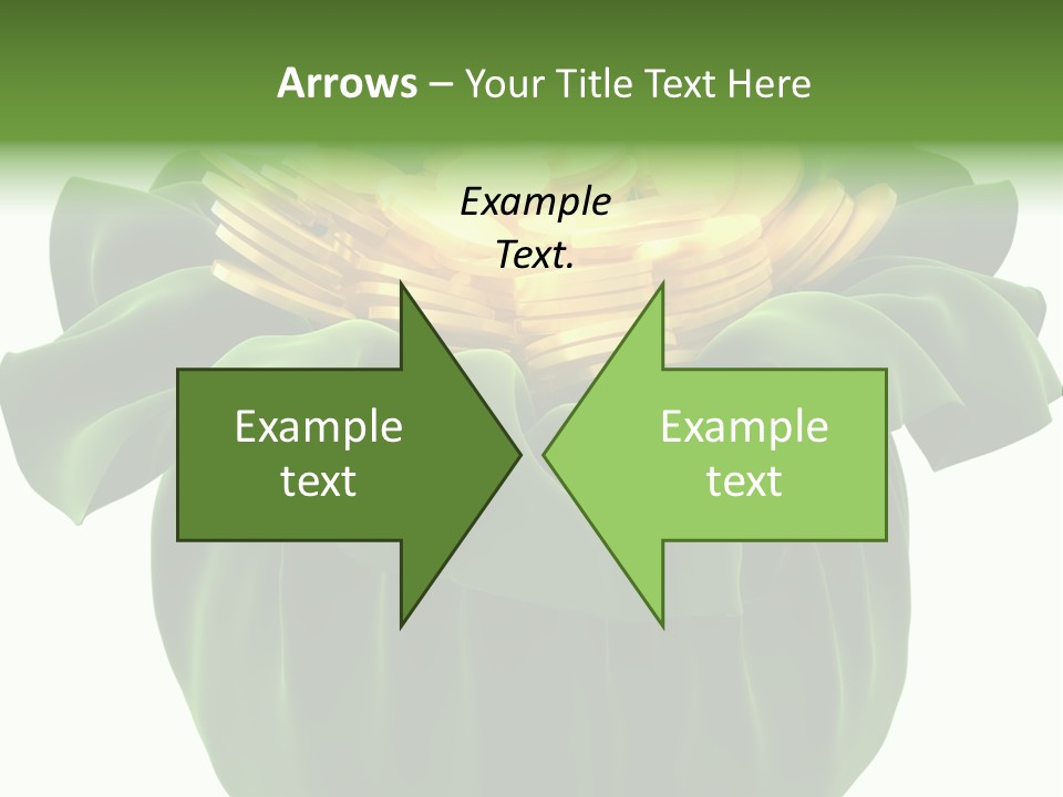 Gold Salary Closeup PowerPoint Template