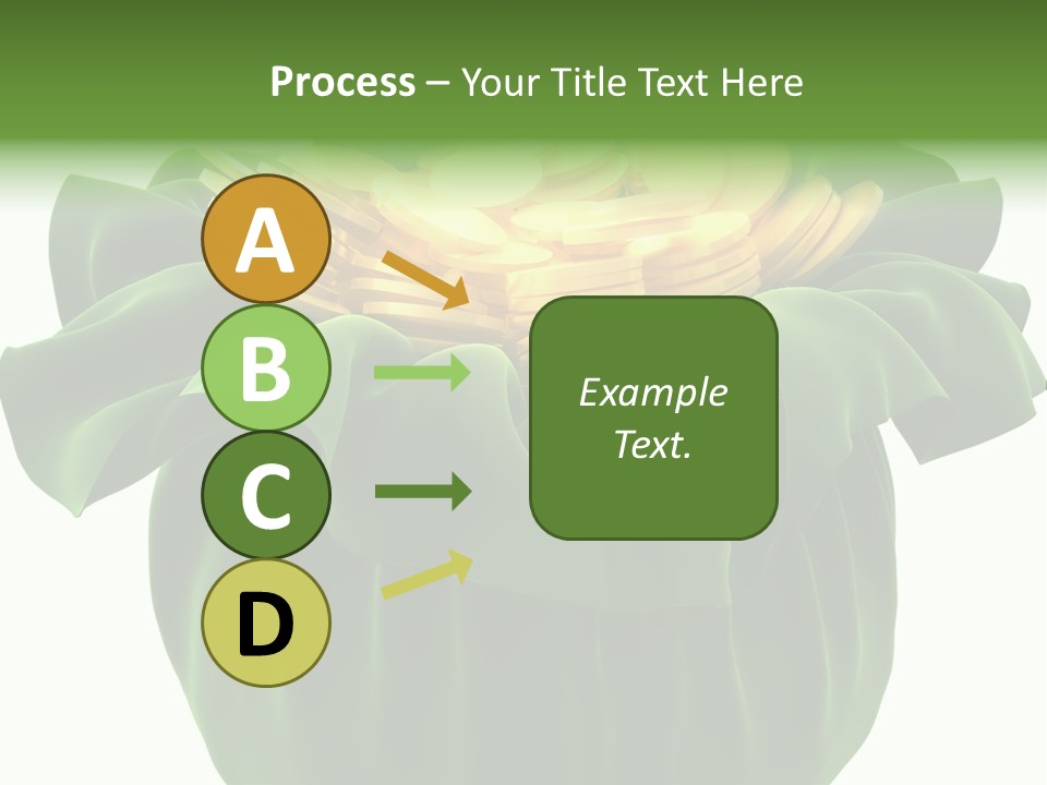 Gold Salary Closeup PowerPoint Template