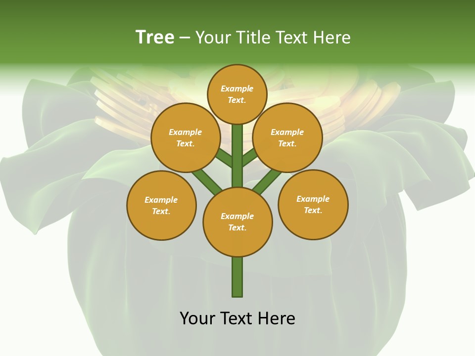 Gold Salary Closeup PowerPoint Template