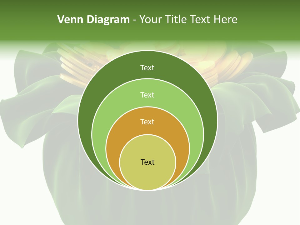 Gold Salary Closeup PowerPoint Template