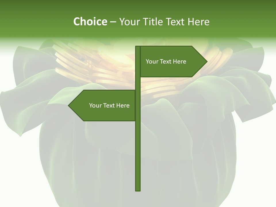 Gold Salary Closeup PowerPoint Template