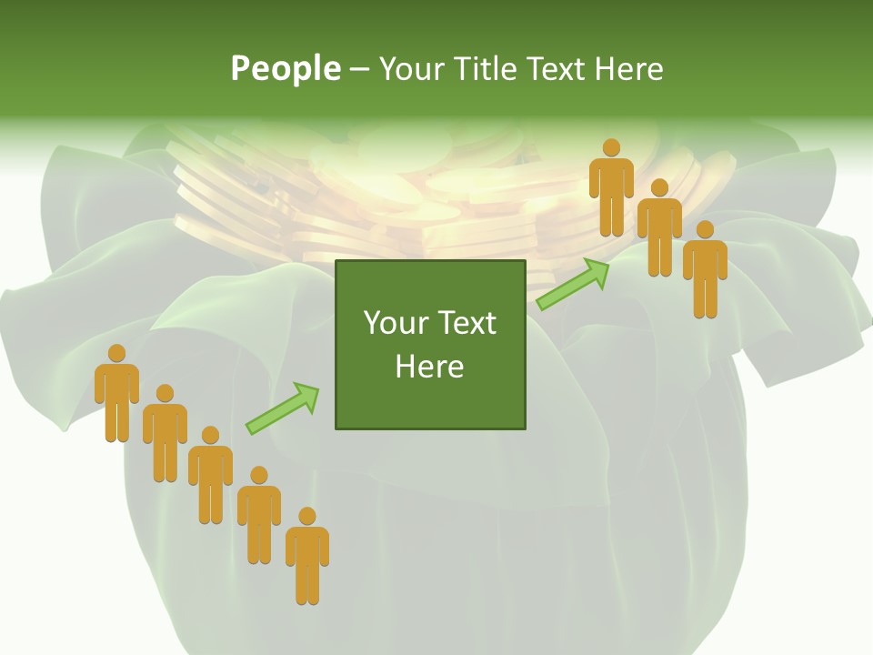 Gold Salary Closeup PowerPoint Template