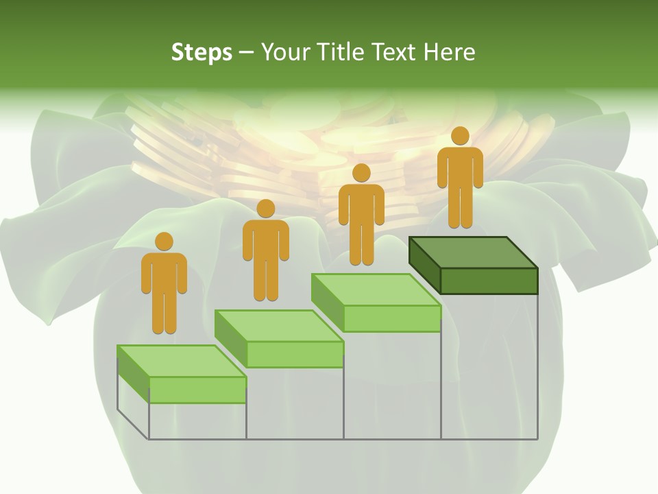 Gold Salary Closeup PowerPoint Template