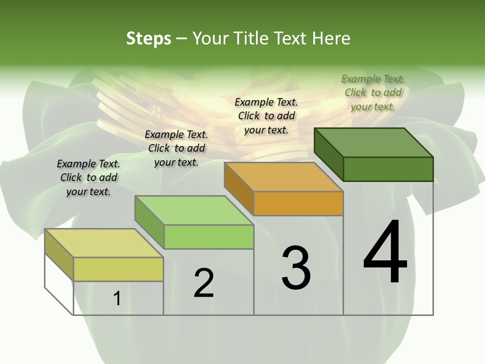 Gold Salary Closeup PowerPoint Template