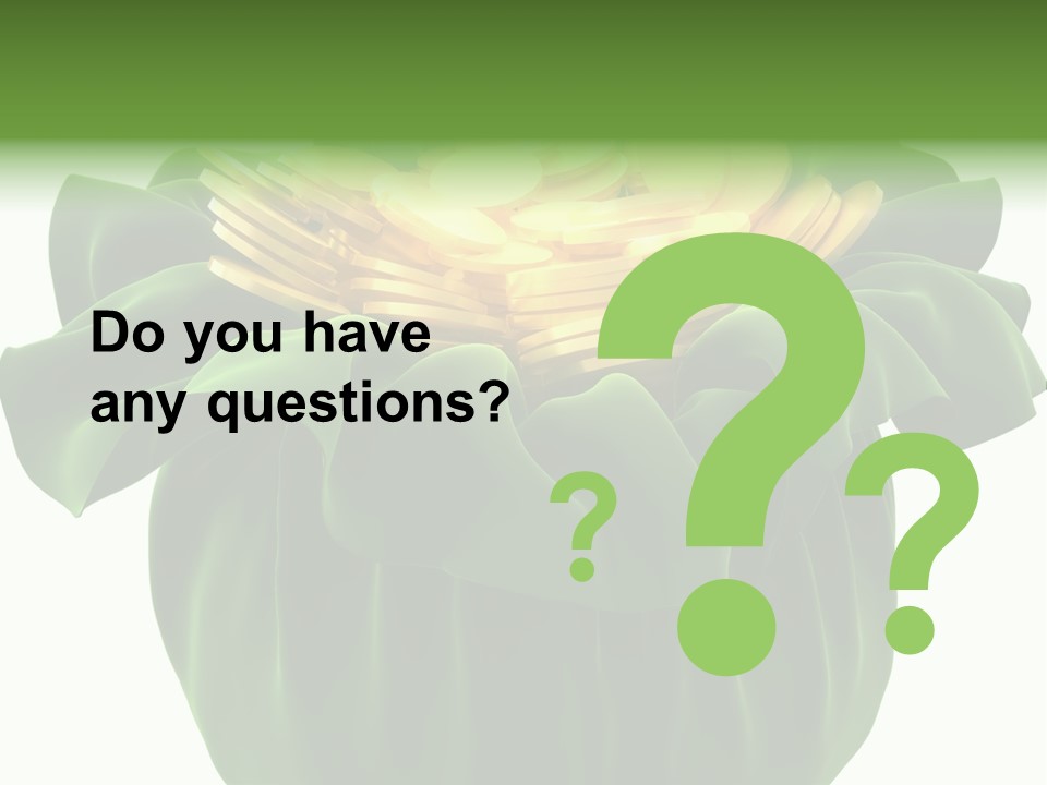 Gold Salary Closeup PowerPoint Template