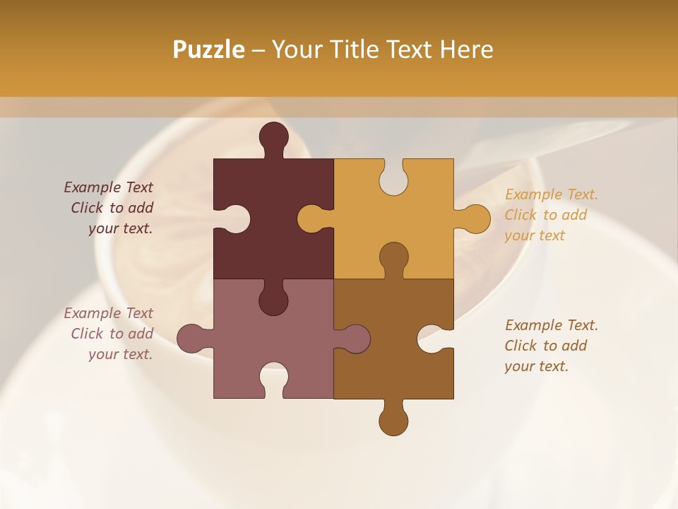 Cafe Dishware Refreshment PowerPoint Template