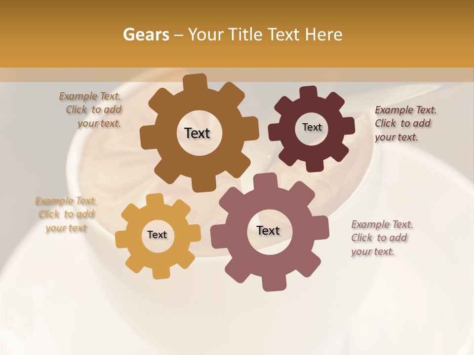 Cafe Dishware Refreshment PowerPoint Template