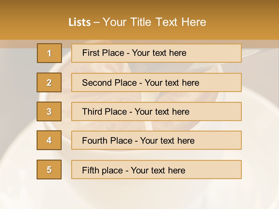 Cafe Dishware Refreshment PowerPoint Template