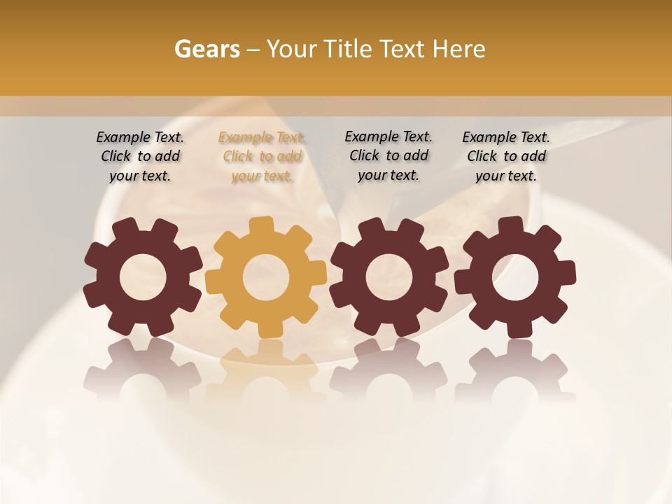 Cafe Dishware Refreshment PowerPoint Template