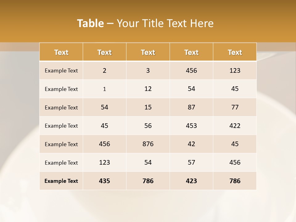 Cafe Dishware Refreshment PowerPoint Template