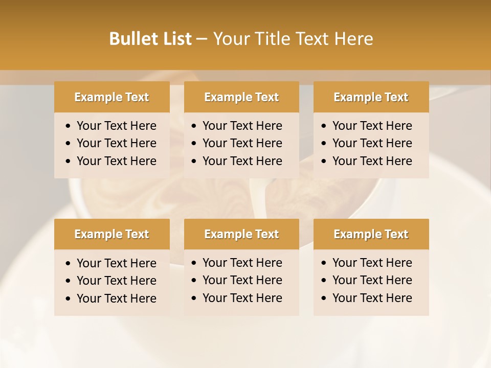 Cafe Dishware Refreshment PowerPoint Template