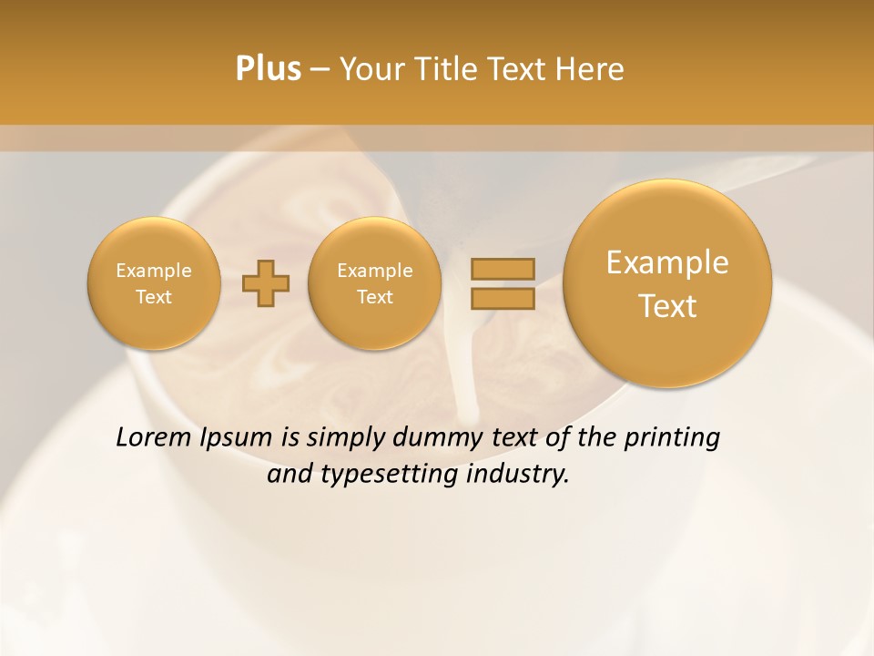Cafe Dishware Refreshment PowerPoint Template
