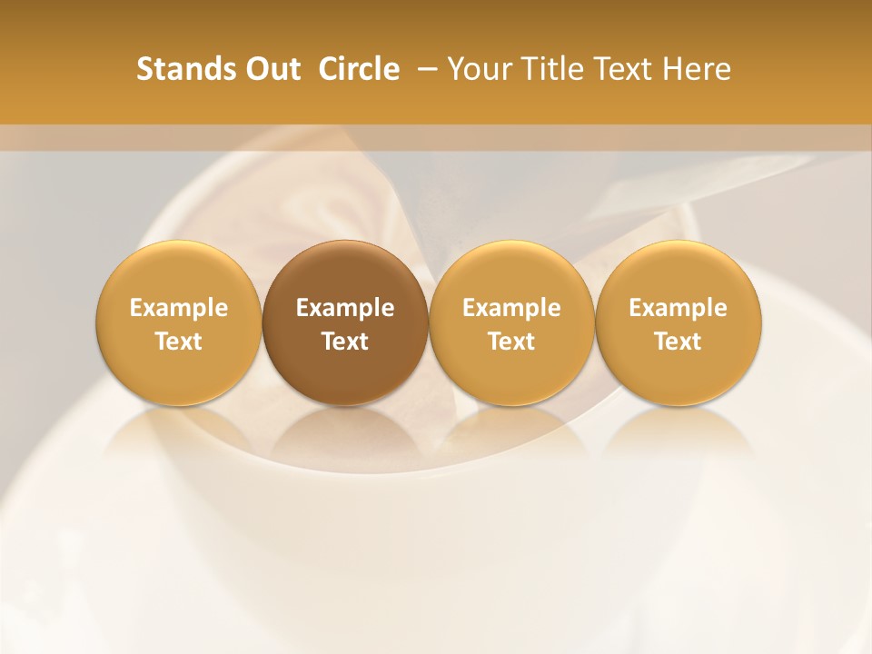 Cafe Dishware Refreshment PowerPoint Template