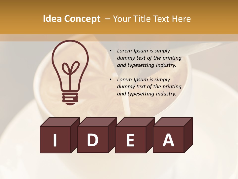 Cafe Dishware Refreshment PowerPoint Template