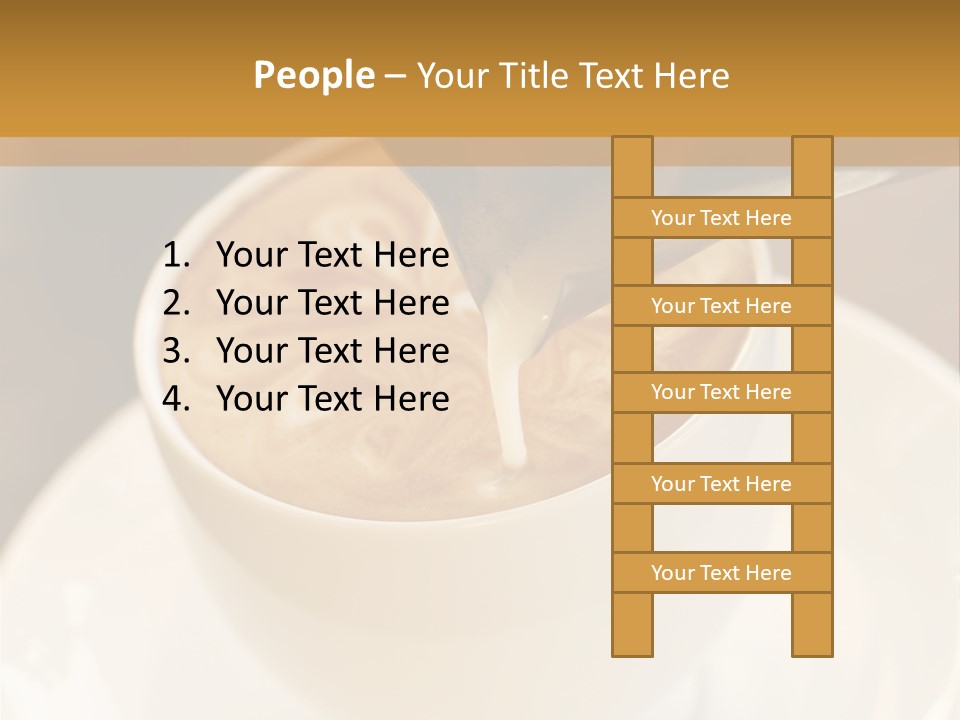Cafe Dishware Refreshment PowerPoint Template