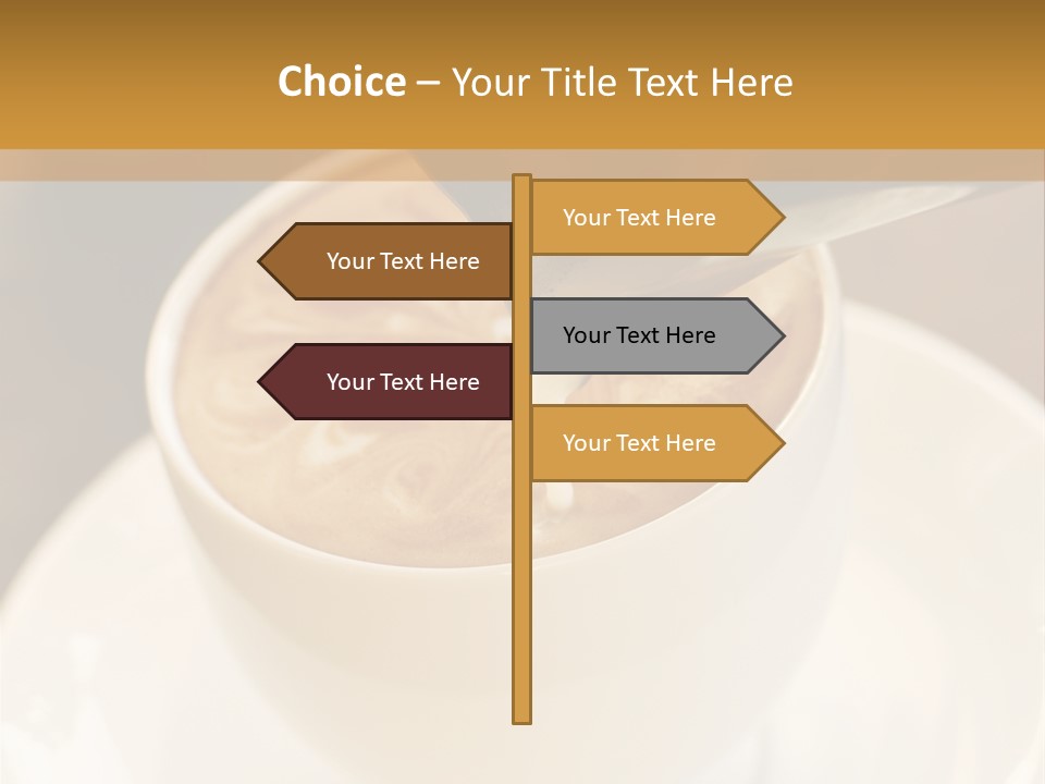 Cafe Dishware Refreshment PowerPoint Template
