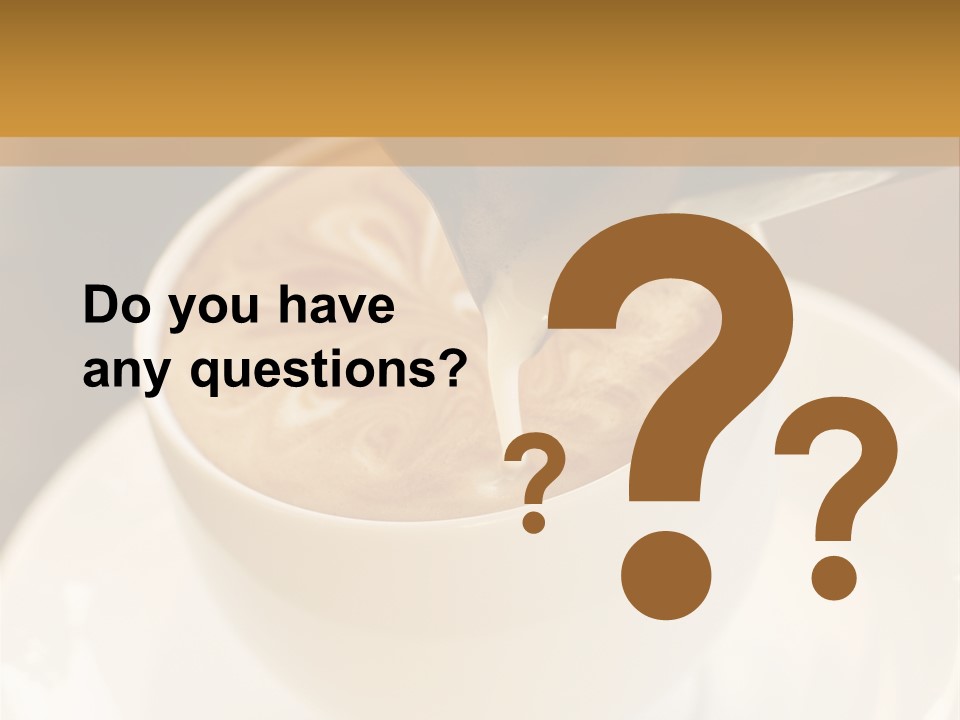 Cafe Dishware Refreshment PowerPoint Template