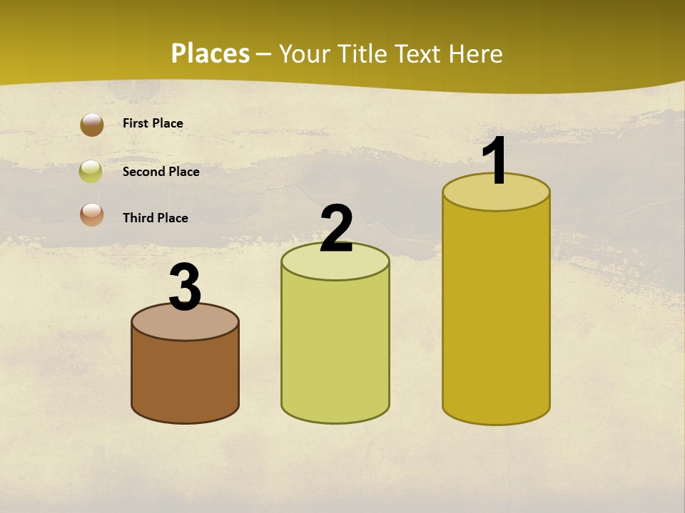 A Piece Of Parchment Paper With A Yellow Background PowerPoint Template