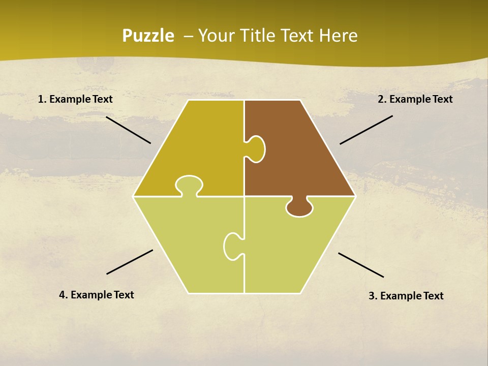 A Piece Of Parchment Paper With A Yellow Background PowerPoint Template