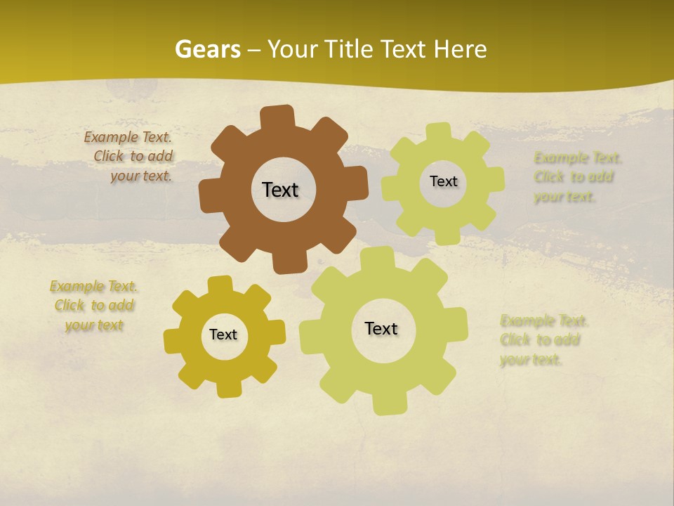 A Piece Of Parchment Paper With A Yellow Background PowerPoint Template