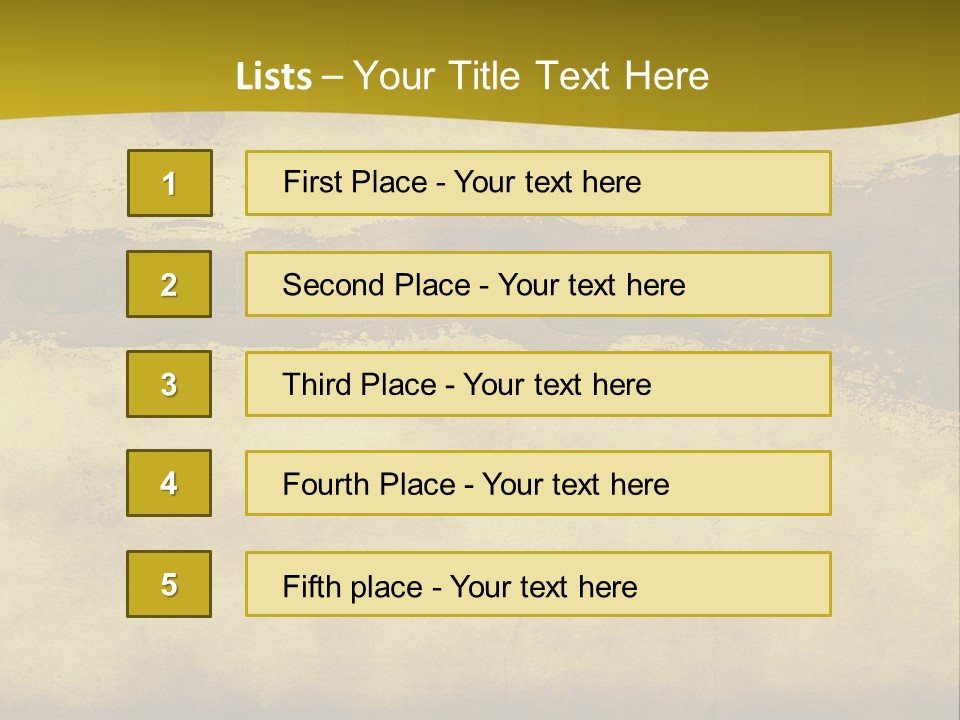 A Piece Of Parchment Paper With A Yellow Background PowerPoint Template