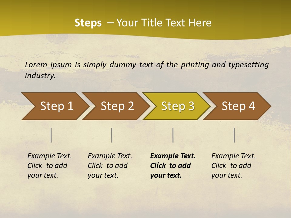 A Piece Of Parchment Paper With A Yellow Background PowerPoint Template