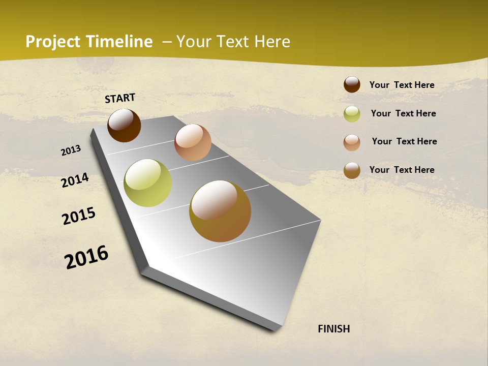 A Piece Of Parchment Paper With A Yellow Background PowerPoint Template